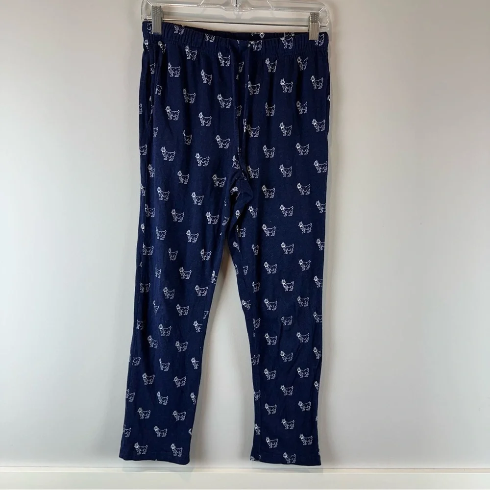 GOAT USA Kid’s Dark Blue White Cotton Blend Heavenly Soft Pajama Pants Youth XL